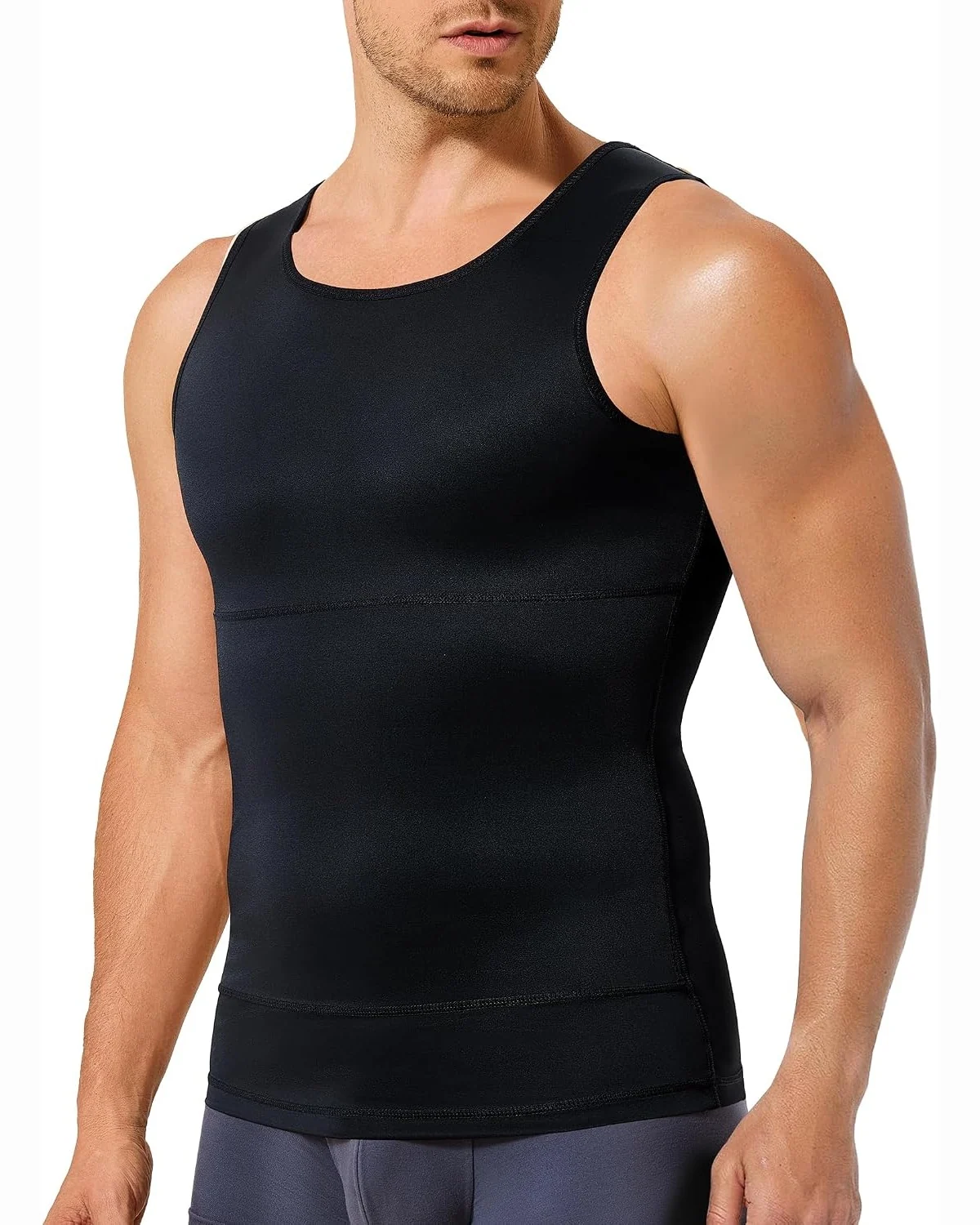 Double-Layer Tank, Black, L