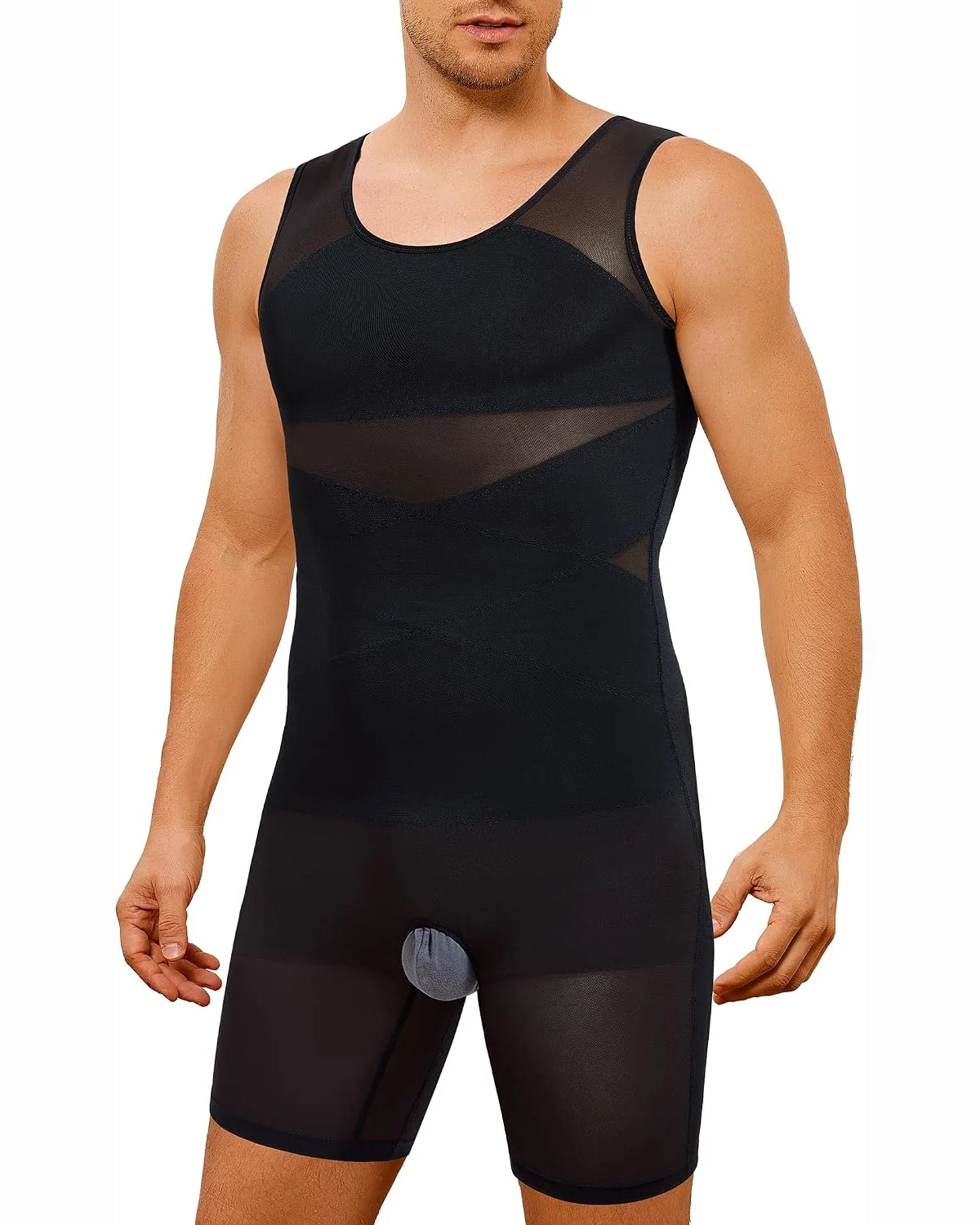 X-Panel Bodysuit, Black, L