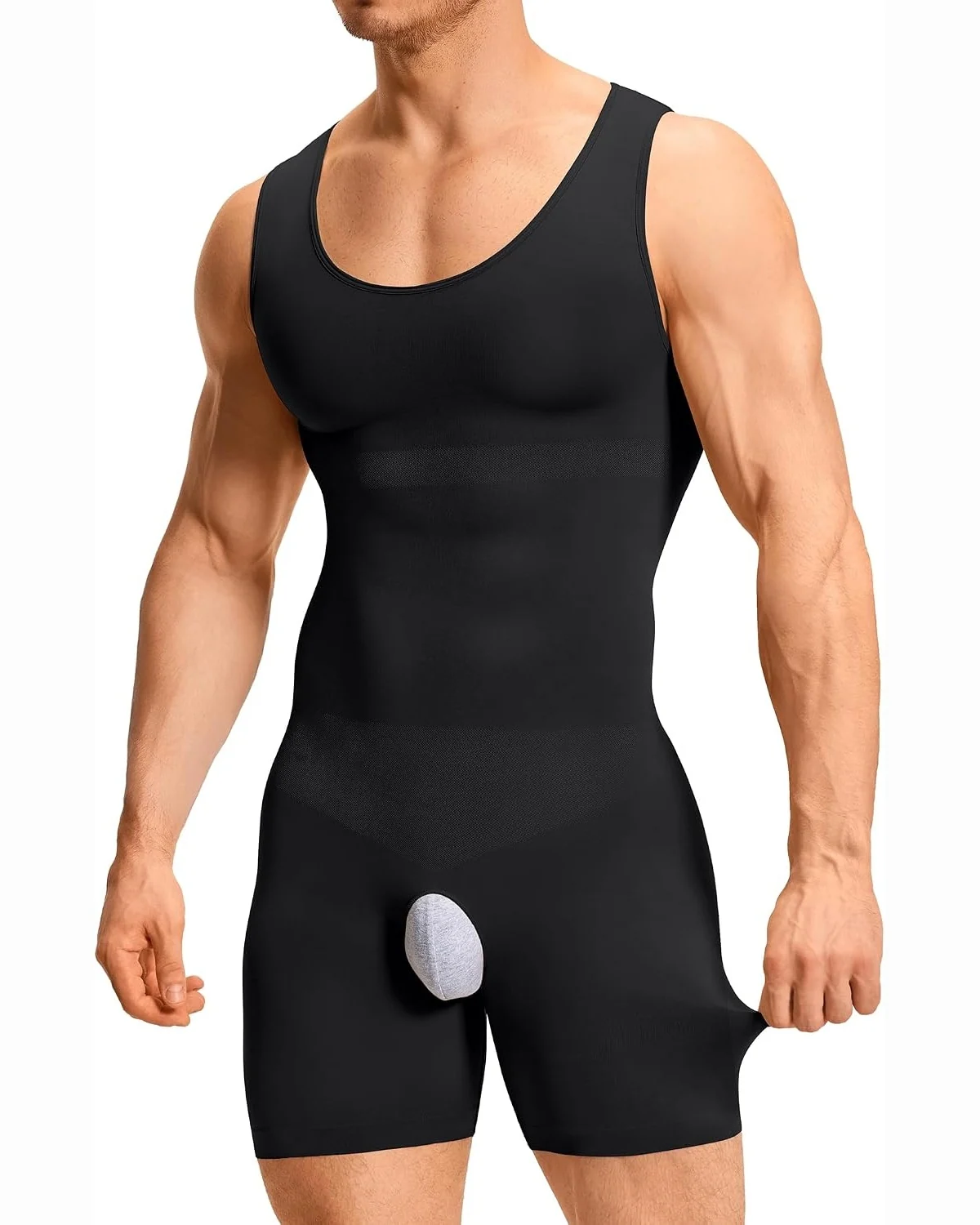 Seamless Shaping Bodysuit, Black, M