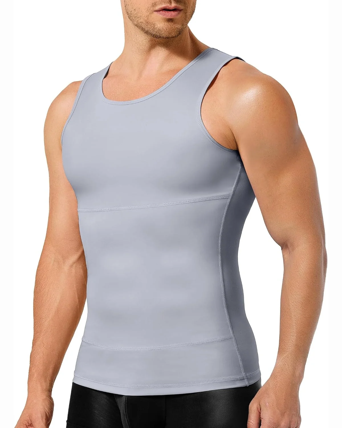 Double-Layer Tank, Grey, 2XL