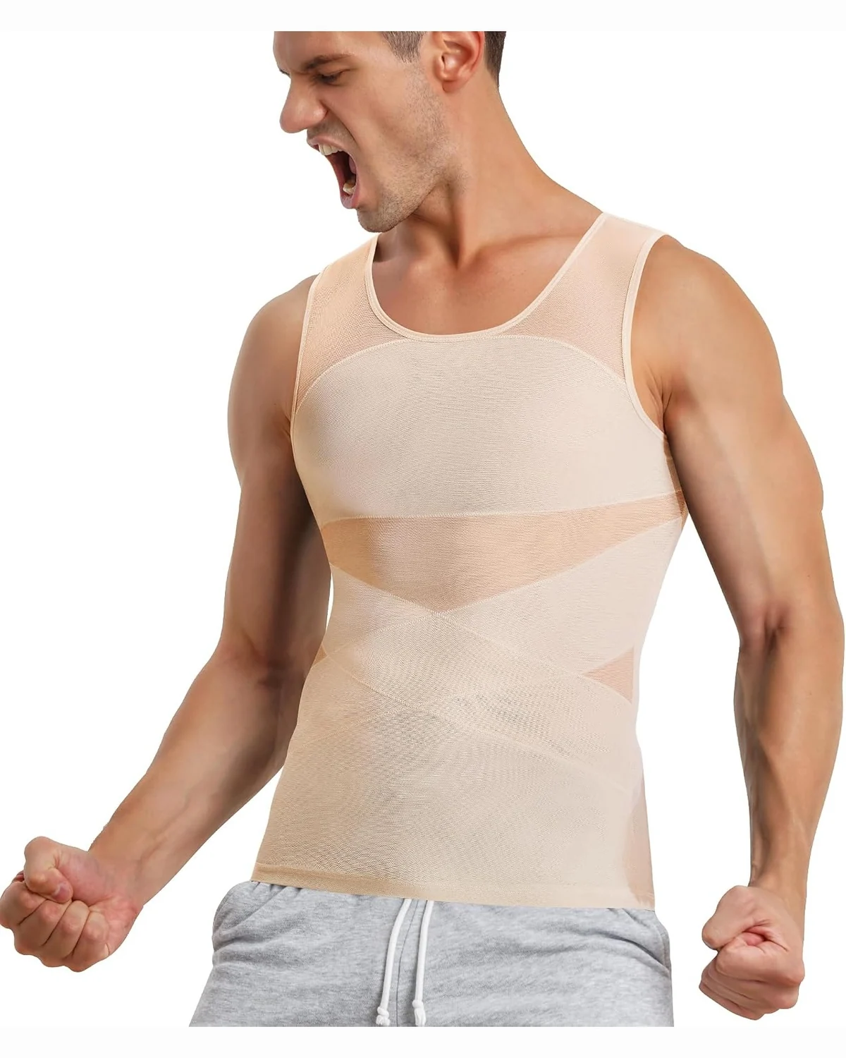 Everyday Shaping Tank, Beige, XL