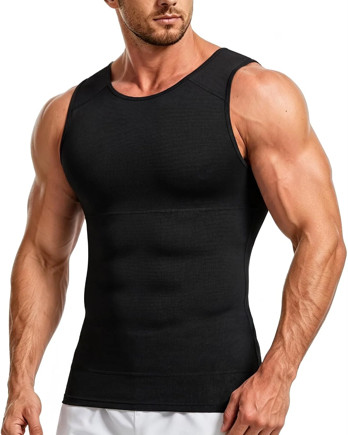 Mesh-Backed Tank, Black, M