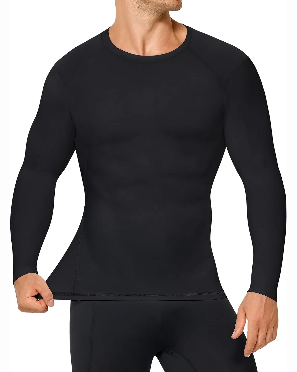 Long-Sleeve Base Layer, Black, XL