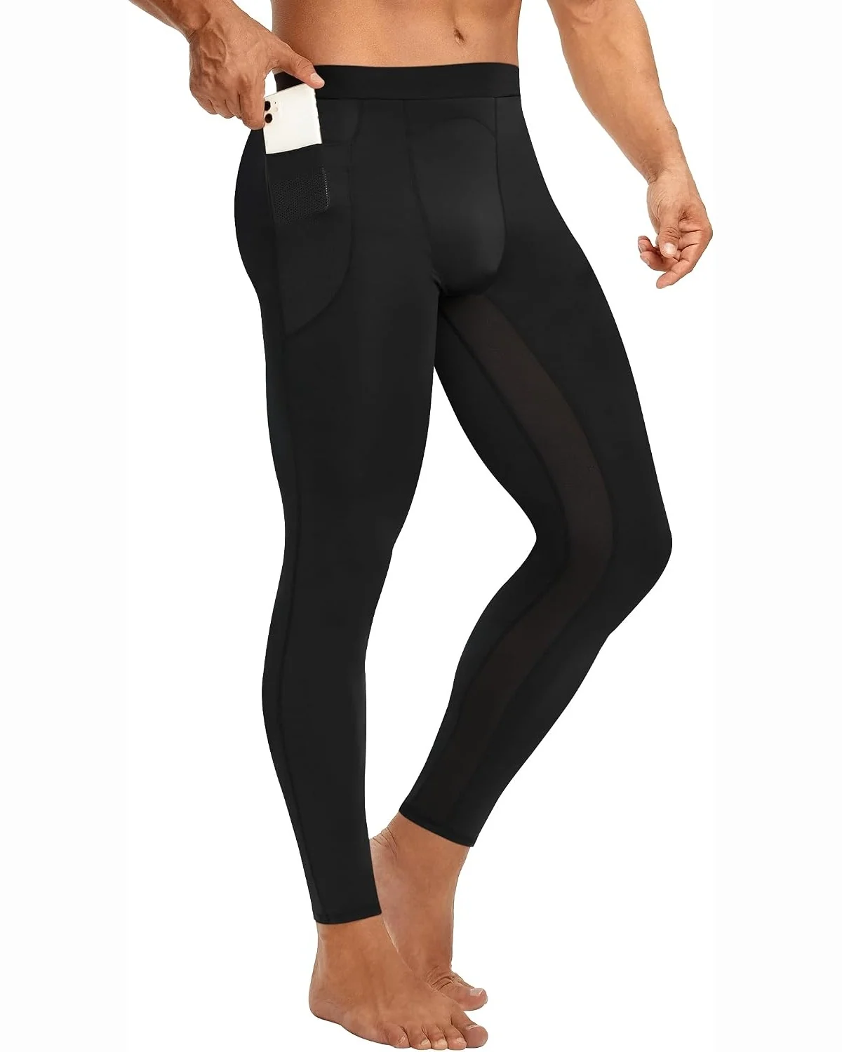 Compression Leggings, Black, M