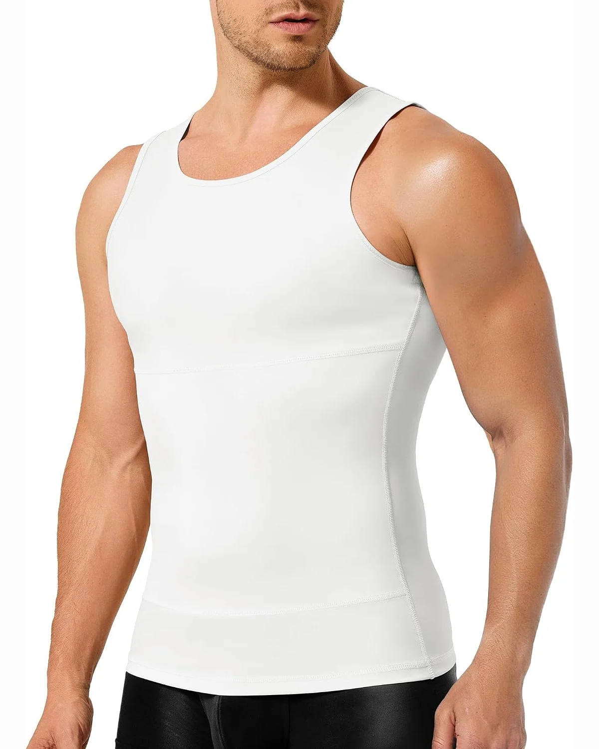 Double-Layer Tank, White, L